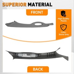 ECOTRIC A Pillar Grab Handle Driver Side Compatible with Driver, Gray
