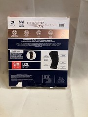 Compression Elite Knee Sleeve Cooper Fit – Black S/M (2pk)