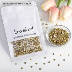Beadsland 2880pc Flat Back Crystal Rhinestones Round Gems Nail Art Craft SS20