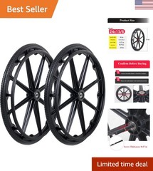 High-Quality 24-Inch Wheelchair Replacement Wheels – Durable Nylon Construction