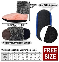 3-5 Pairs, Womens Warm Fuzzy Socks, Non Slip One Size 2102 Solid 3 Colors Set