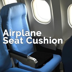 ComfiLife Ergo-Gel Airplane Seat Cushion – Travel 15.4″ x 11.4″ x 1.2″, Black