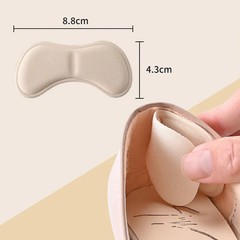4 Pairs Heel Cushion Stickers for Shoes Antiwear Adhesive Pads for Foot Care