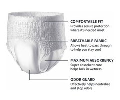 Amazon Basics Maximum Absorbency Incontinence Underwear for Men with Leak…