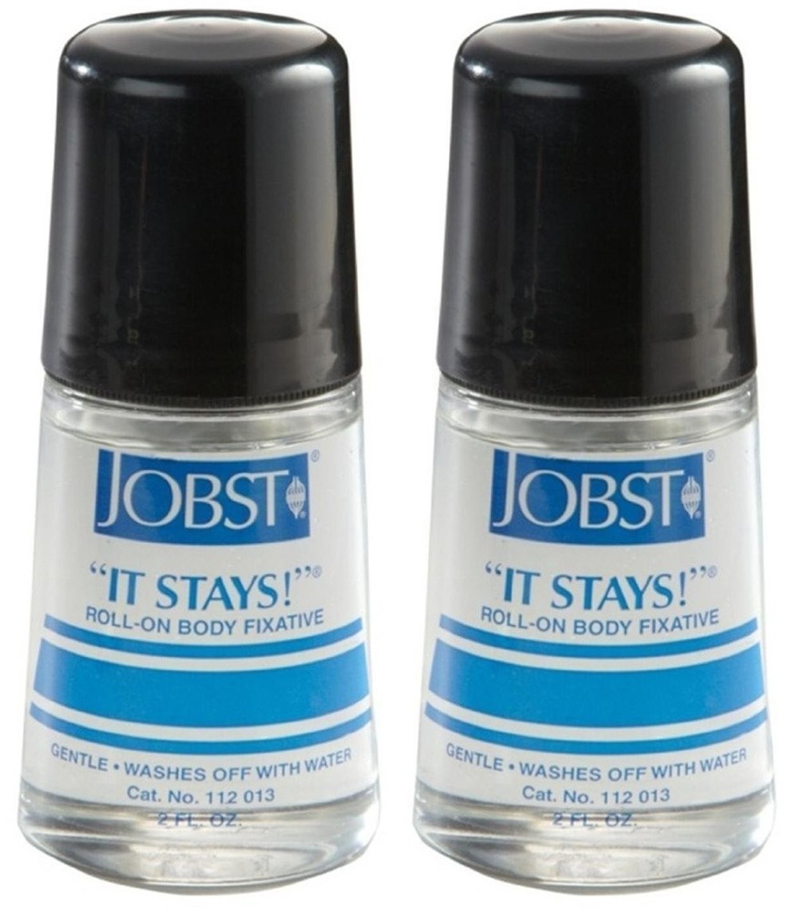 JOBST It Stays! Roll-On Body Fixative 2 oz (Pack 2 Fl Oz of 2), Clear