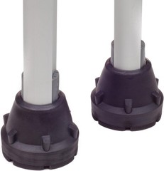 Heavy Duty Black Crutch Tips with Extreme Grip – 2 Pack for 3/4″ – 7/8″ Shafts
