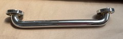 GINGER- CANTERBURY 16″ GRAB BAR CHROME AND POLISHED BRASS ACCENT – DISPLAY SALE