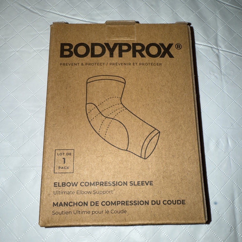 Bodyprox Elbow Compression Sleeve Support for Tennis Golf General Size LARGE