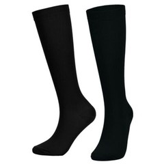 Womens Mens Compression Socks Stockings Knee High Medical Solid S/M L/XL 2XL