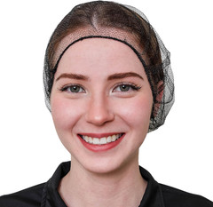 100 Pcs Hair Nets Desechables Nylon Honeycomb de Transpirable Mujeres Hombres