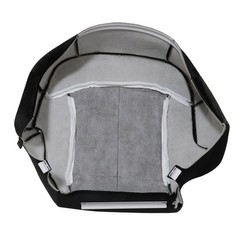 Front Driver Side Bottom Replacement Cloth Seat Cover Dark Gray 12D Black
