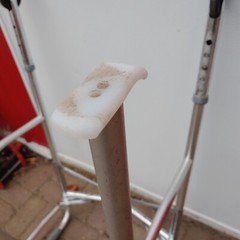Lightweight Aluminum Walker Plastic Skids Folding and Ajustable Height