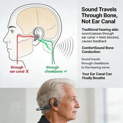 Bluetooth Bone Conduction Magnetic Hearing Aid Noise Reduction for the Elderly