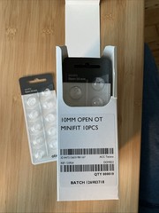LOT OF 10 Packs Oticon miniFit 10mm BASE DOUBLE Domes For Hearing Aids 100 TOTAL