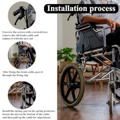 41in Brake Cable 2 Pack Rollator Wheelchair Replacement