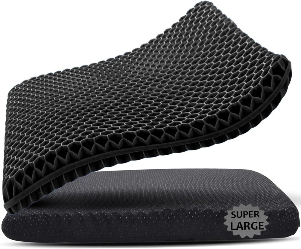 19×19″ Gel Seat Cushion, Extra Large Pressure Relief Chair Pad for Home Office