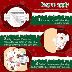 20Pcs Adhesive Patches for Libre 3 Waterproof,Sensor Covers for Cgm,Pre-Cut Back