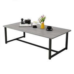 Juissano Farmhouse Coffee Table Rectangular Center Table For Living Room Table