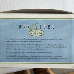 Dry & Store Global II Hearing Aid Conditioner Dryer DryBrik Box Cord NIB TRG-AA