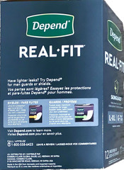 Depend Real Fit Large/Extra Large SKINGUARD Maximum Incontinence Underwear 12 Ct