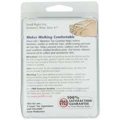PediFix Visco-Gel Hammer Toe Cushion, Medium Left (2 Pack), N/A