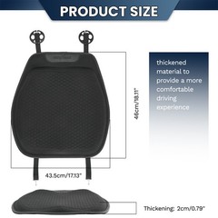 Orthopedic Gel Seat Cushion Pressure Relief Pad Mat for Car Office Home Chair