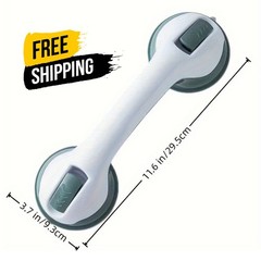 2PCS Suction Cup Shower Grab Bars – Bathroom Safety Support Handle