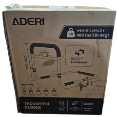 ADERI Bed Assist Rail w/ Night Light – Adjustable Safety Rail for Elderly 400 lb