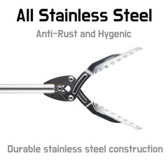 40″ Heavy Duty Stainless Steel Grabber Reacher Tool | Trash Picker & Litter Grab
