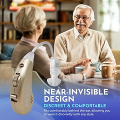 Compact Rechargeable Hearing Amplifiers with Advanced Noise Reduction Technology