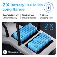 39Lb Ultra-Lightweight 4-Wheel Mobility Scooter – Portable & Foldable Scooter