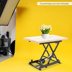 29.92*16.54*7.87in 24V Black Electric Scissor Lift Table For Material Handling