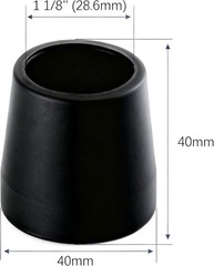 Rubber 4 pcs Walker Tips 1 1/8“ Heavy Duty, Replacement Tips for Walkers, Co…
