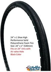 24″ X 1″ (25-540) SHOX G1, HERRINBONE TREAD. Sold as Pair.