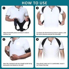 Posture Corrector Men Women Upper Back Pain Brace Clavicle Support Straightener