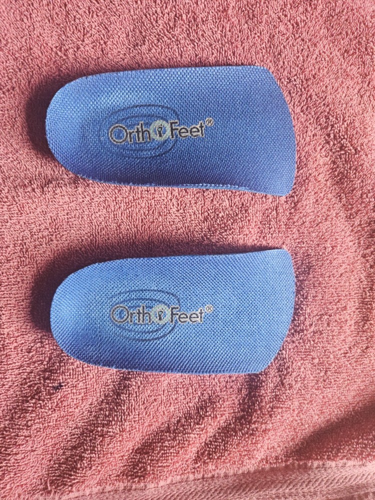 Orthofeet Men’s 3/4 Length Orthotic Insoles for Plantar Fasciitis, Size 10