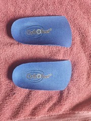 Orthofeet Men’s 3/4 Length Orthotic Insoles for Plantar Fasciitis, Size 10
