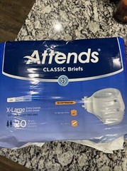 Attends Breathable Briefs, Extra Large (58-63 inches), 2 Packages Of 20 Each