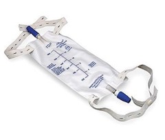 Comfortable Vinyl 900ml Urinary Leg Bag with Latex-Free Straps & Drain Port