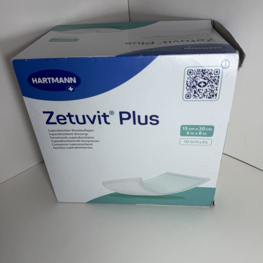 10 Pack Hartmann Zetuvit Plus Super Absorbent 6″ x 8″ Gauze Dressing Medcore