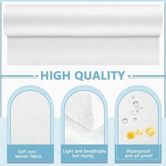 Tudomro 6 Roll Disposable Non Woven Bed Sheets 24 x 71 Inch Massage White