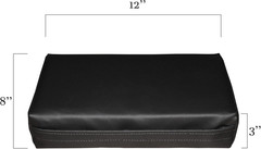 Body Positioning Black Rectangle Bolster 12 Inch X 8 Inch X 3 Inch