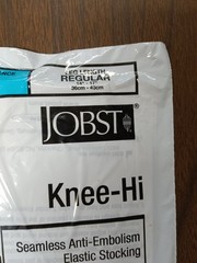 jobst knee-hi ref 79286-00 cat# 111410 latex free large calf reg length stocking