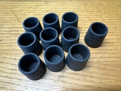10 PACK – 7/8″ Heavy Rubber Cane Tip Crutch Walking Stick Furniture Chair Leg