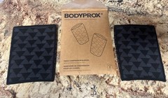 NEW Bodyprox 2 Pack Black Thigh Compression Sleeves Size Medium Silicone Grip