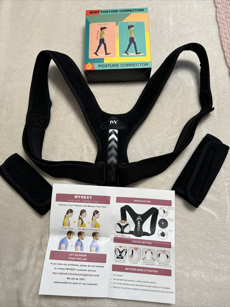 My Sexy Posture Corrector Back Straight Shoulders Brace Strap Body Correct US