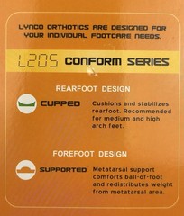 Aetrex Foot Orthotic Insoles L205 Women’s Size 5 Cupped Heel Arch Support New
