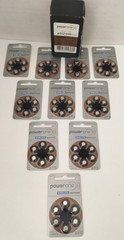 60 PowerOne Hearing Aid Cell Batteries 1.45V P312 Exp 2024 New Wireless Germany