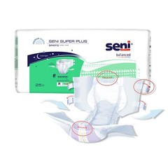 Seni Super Plus Severe Absorbency Incontinence Brief, Medium (CS/75)
