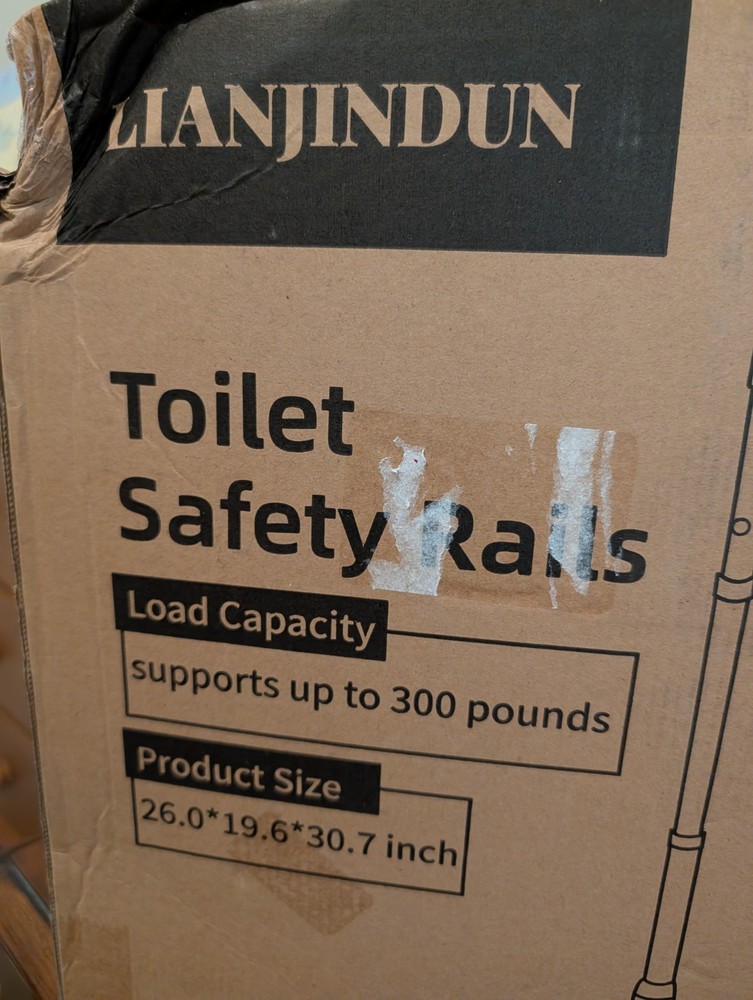 Lianjindun Toilet Safety Rails Adjustable Toilet Frame For Elderly Seniors – NEW